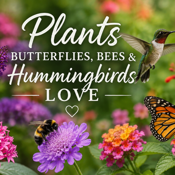 Pollinator Plants for Butterflies, Bees & Hummingbirds