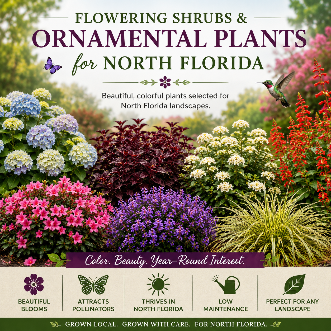 Flowering Shrubs & Ornamental Plants for North Florida