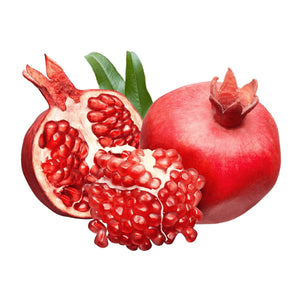 Parfianka Pomegranate tree with red fruit and dark red arils for sale at Advanced Nursery Growers in DeFuniak Springs Florida