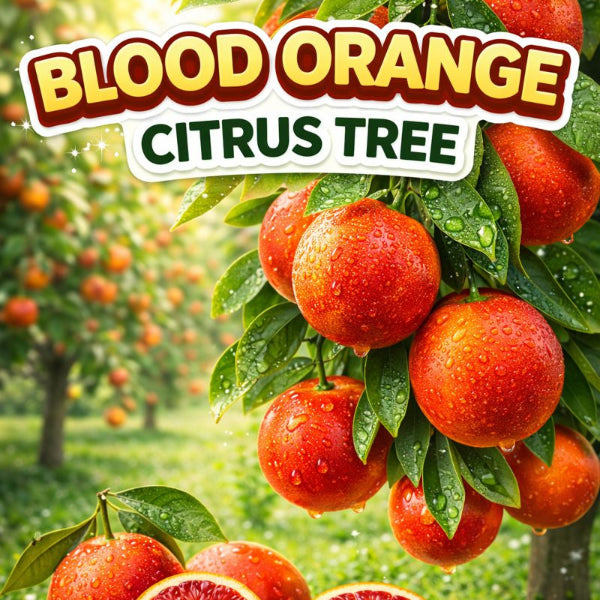 Sanguinelli Blood Orange Tree with red-pigmented sweet oranges for sale at Advanced Nursery Growers in DeFuniak Springs, Florida.