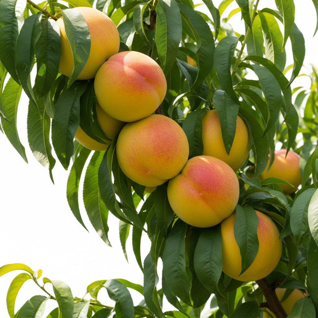 Sunmist Nectarine (Prunus persica var. nucipersica 'Sunmist') – Low-Chill White-Flesh Nectarine Tree