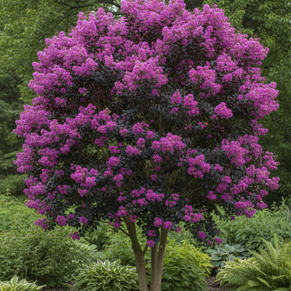 CRAPE MYRTLE Black Diamond Purely Purple