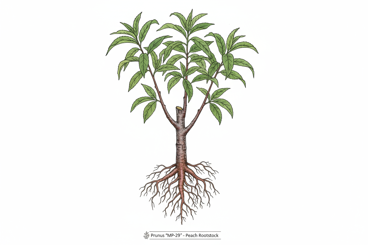  Prunus 'MP-29' Peach RootstockFFSP LIC45-011