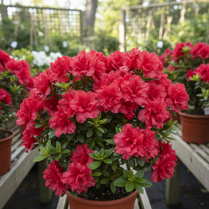 Red Ruffle Azalea (Rhododendron)