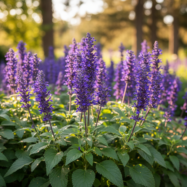 Mystic Spires Blue Salvia pollinator-friendly blue sage plant for sale in North Florida at Advanced Nursery Growers.