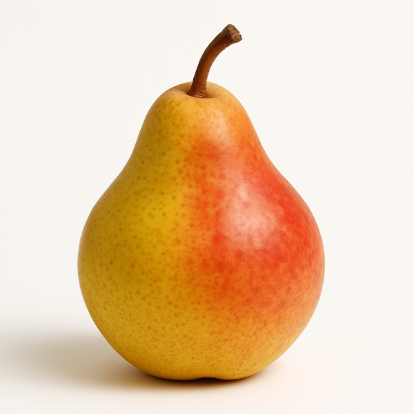 SOUTHERN BARTLETT Golden-yellow fruit with a blush of red