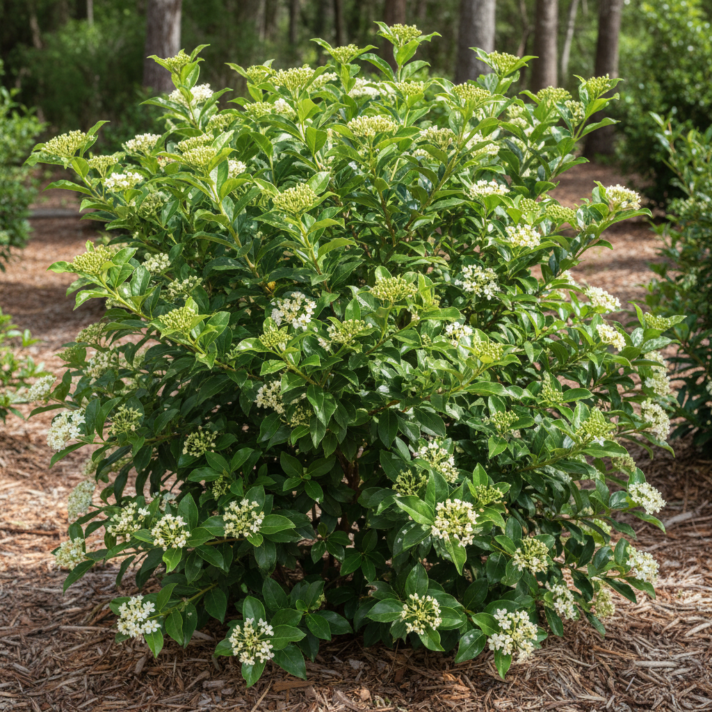 Walter’s Whorled Class Viburnum Viburnum obovatum native evergreen shrub for sale in North Florida at Advanced Nursery Growers.